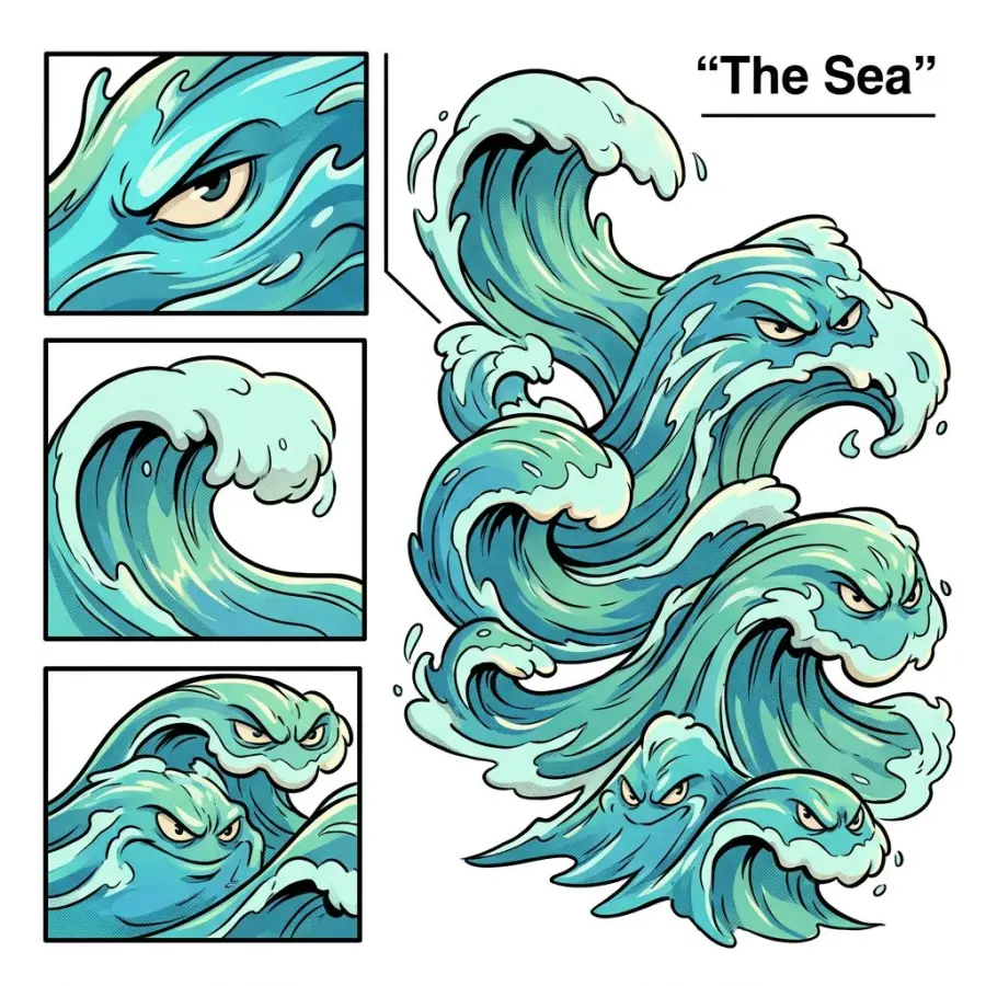 The Sea portrait