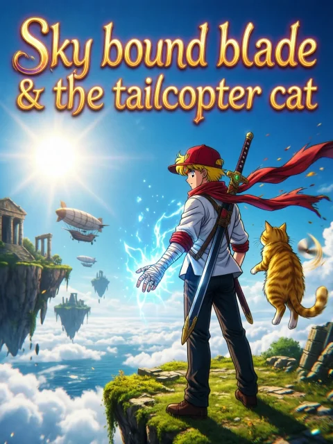 Sky bound blade & the tailcopter cat