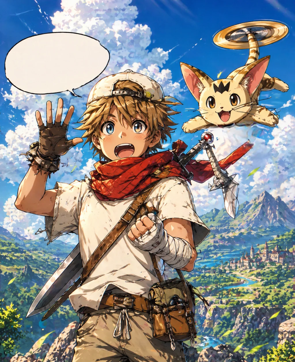 Sky bound blade & the tailcopter cat
