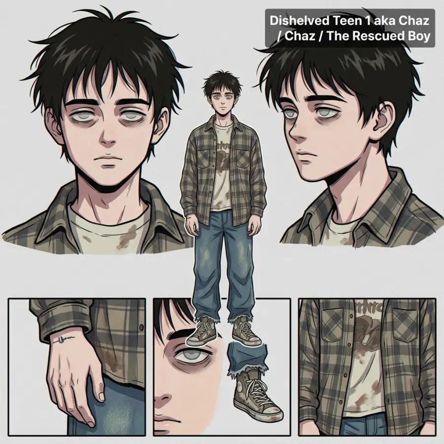 Dishelved Teen 1 aka Chaz portrait