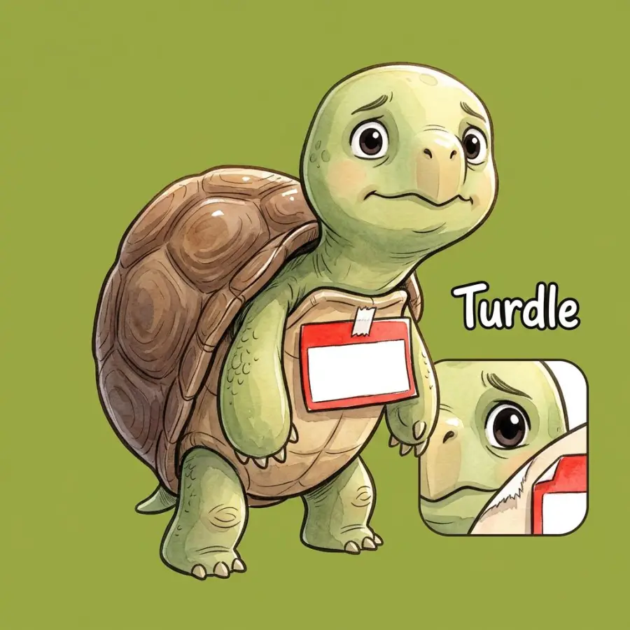 Turdle portrait