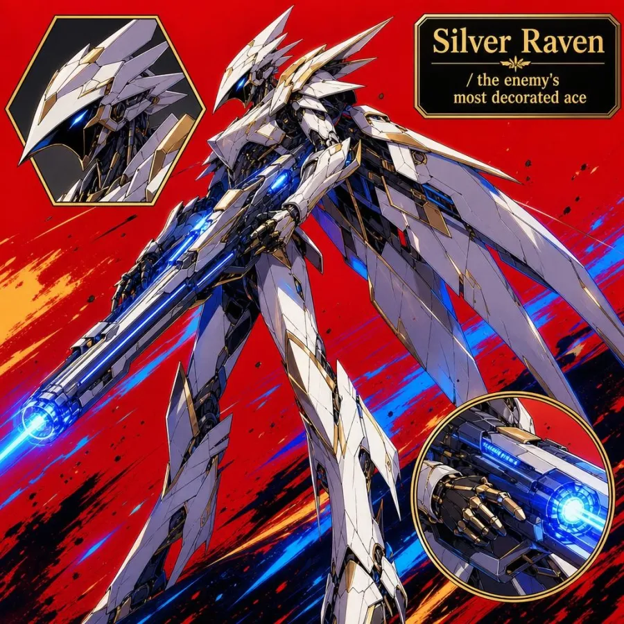 Silver Raven portrait