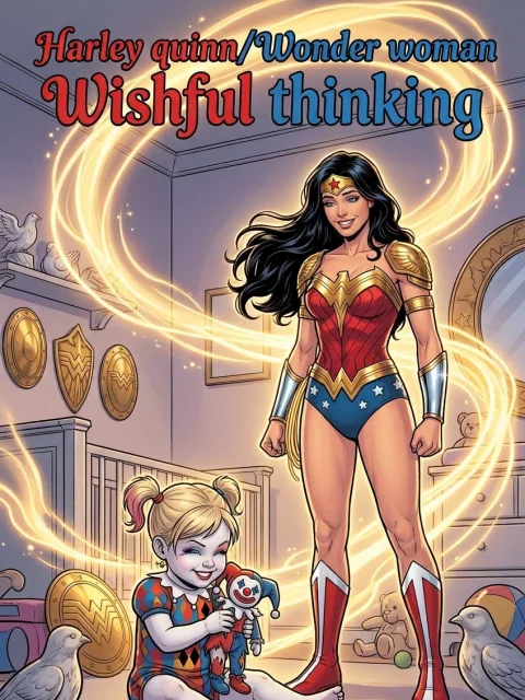 Harley quinn/Wonder woman Wishful thinking.