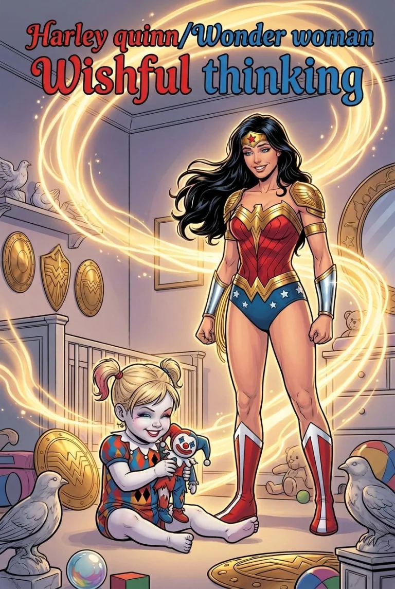 Harley quinn/Wonder woman Wishful thinking.