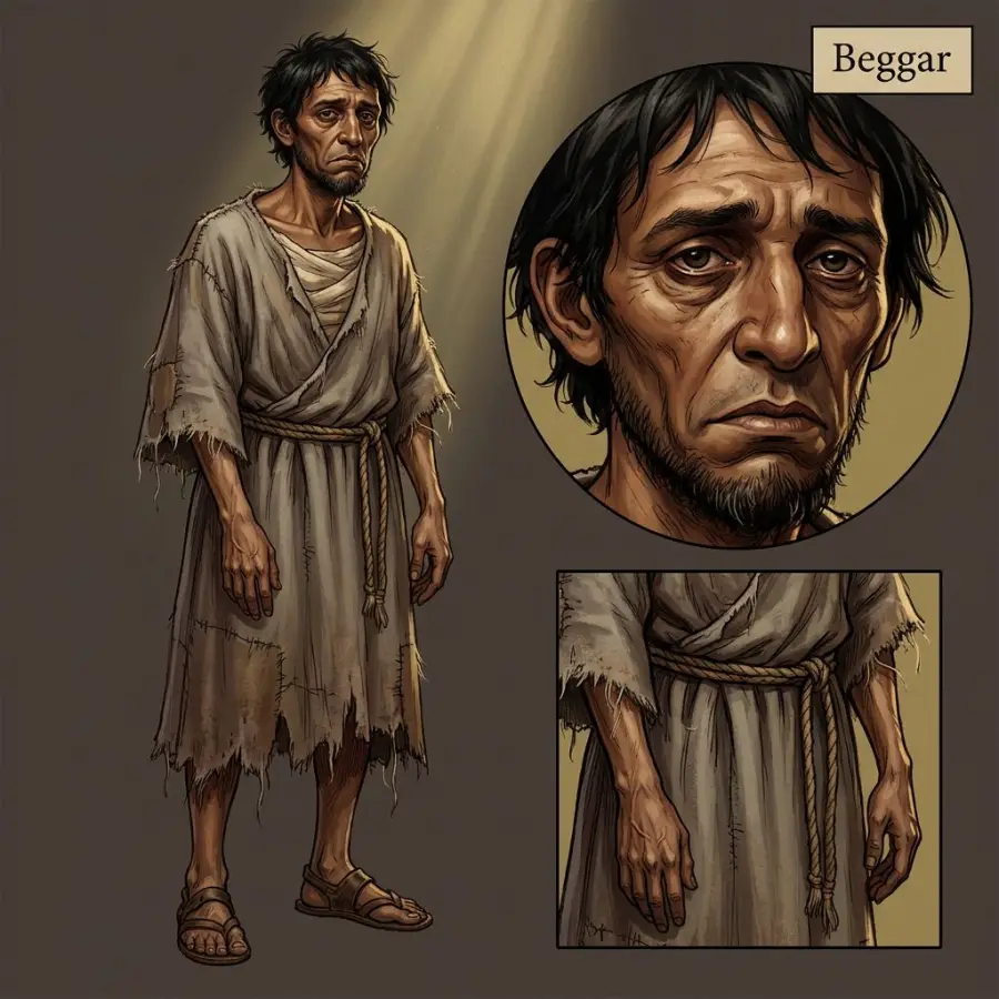 Beggar portrait