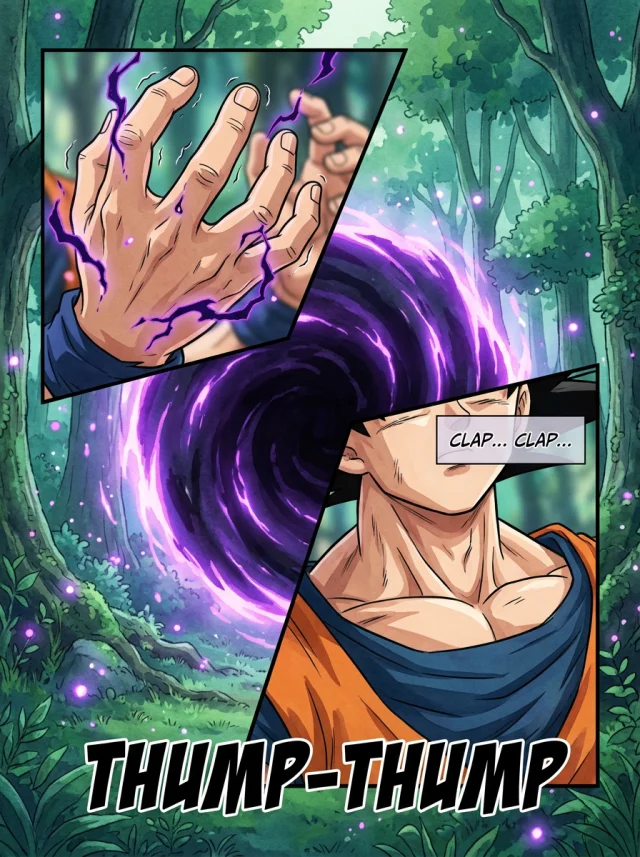 Wukong doesn't turn. His gaze is fixed on his own trembling hands