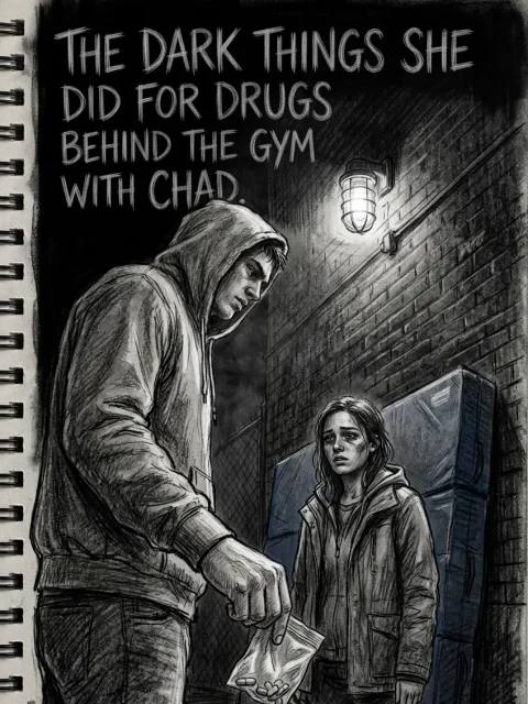 The dark things she did for drugs behind the gym with Chad.