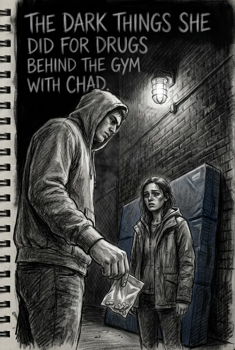 The dark things she did for drugs behind the gym with Chad.