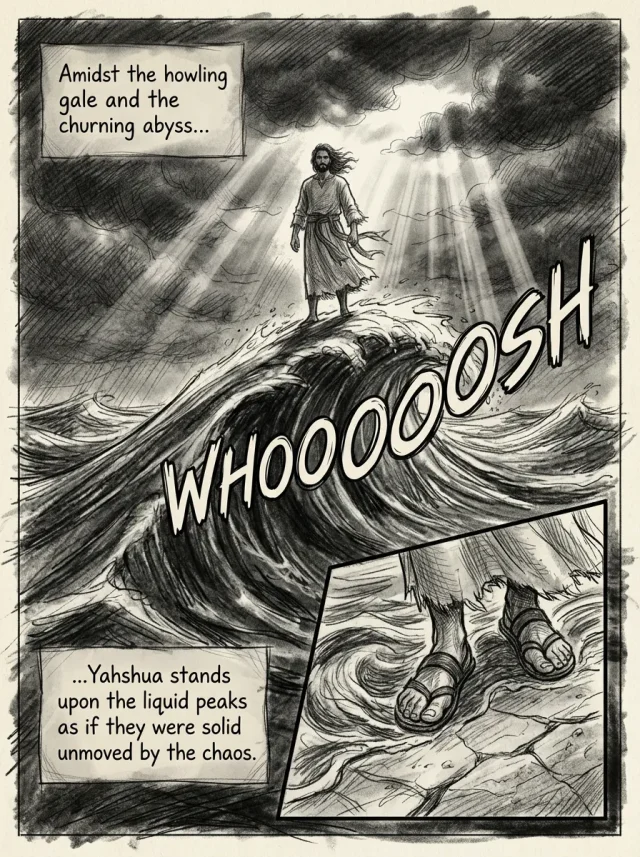 Panel 5 — “Come.”