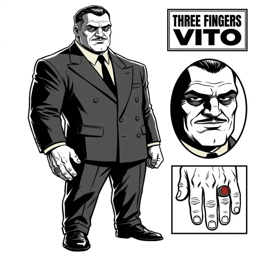 Three Fingers Vito portrait