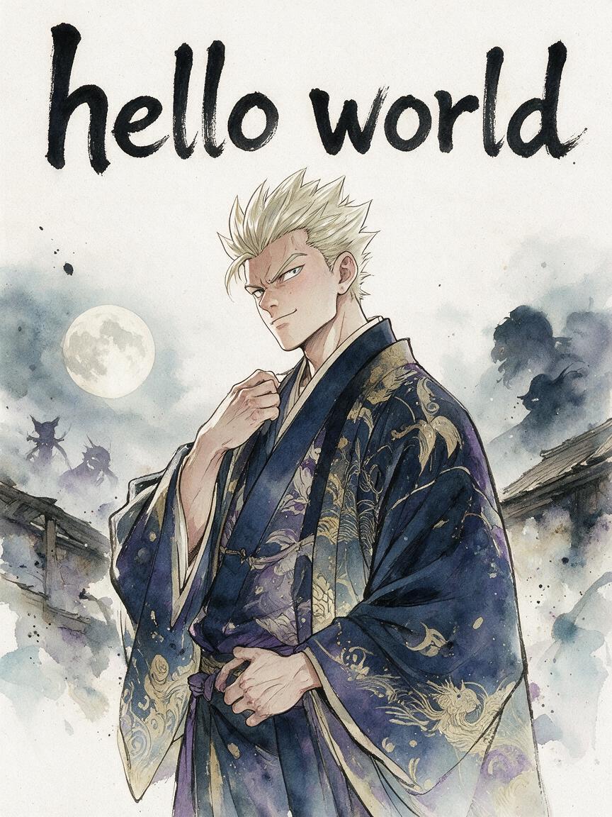 hello world — Nachher