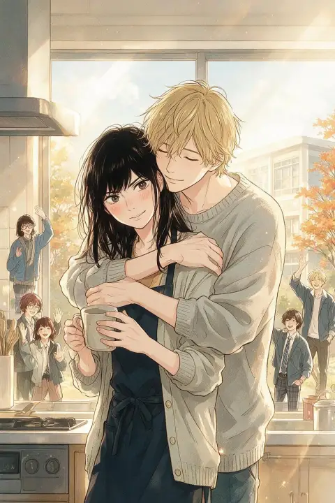 高校卒業後の宵と琥珀——大学生になった二人の同棲&キャンパスライフif漫画を作ろう
