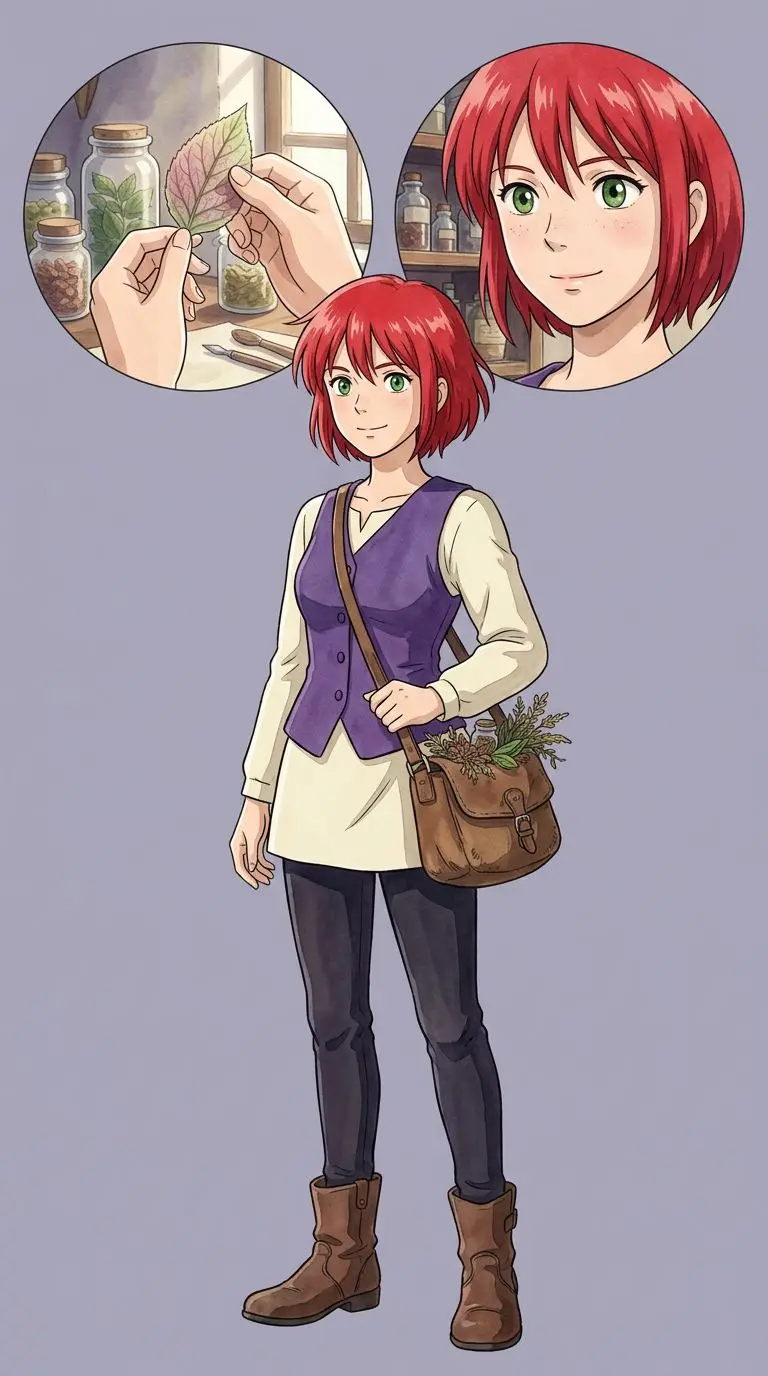 Shirayuki portrait — AI comic character on TabStory