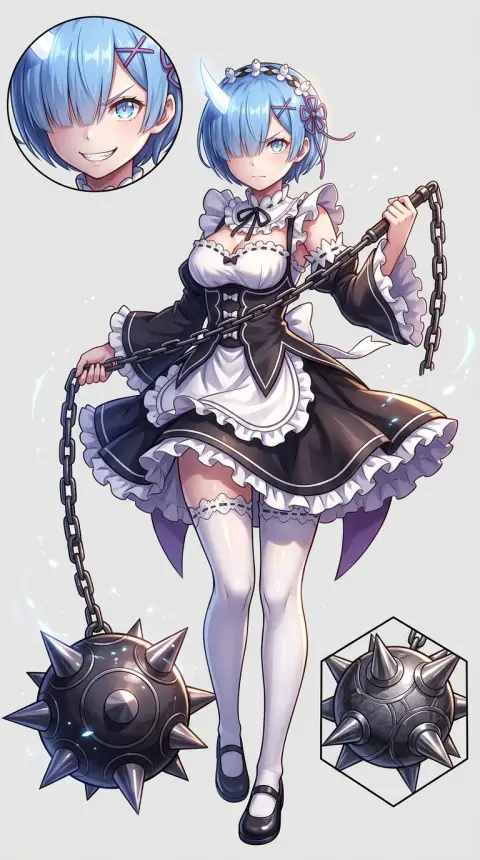 Rem — AI comic character