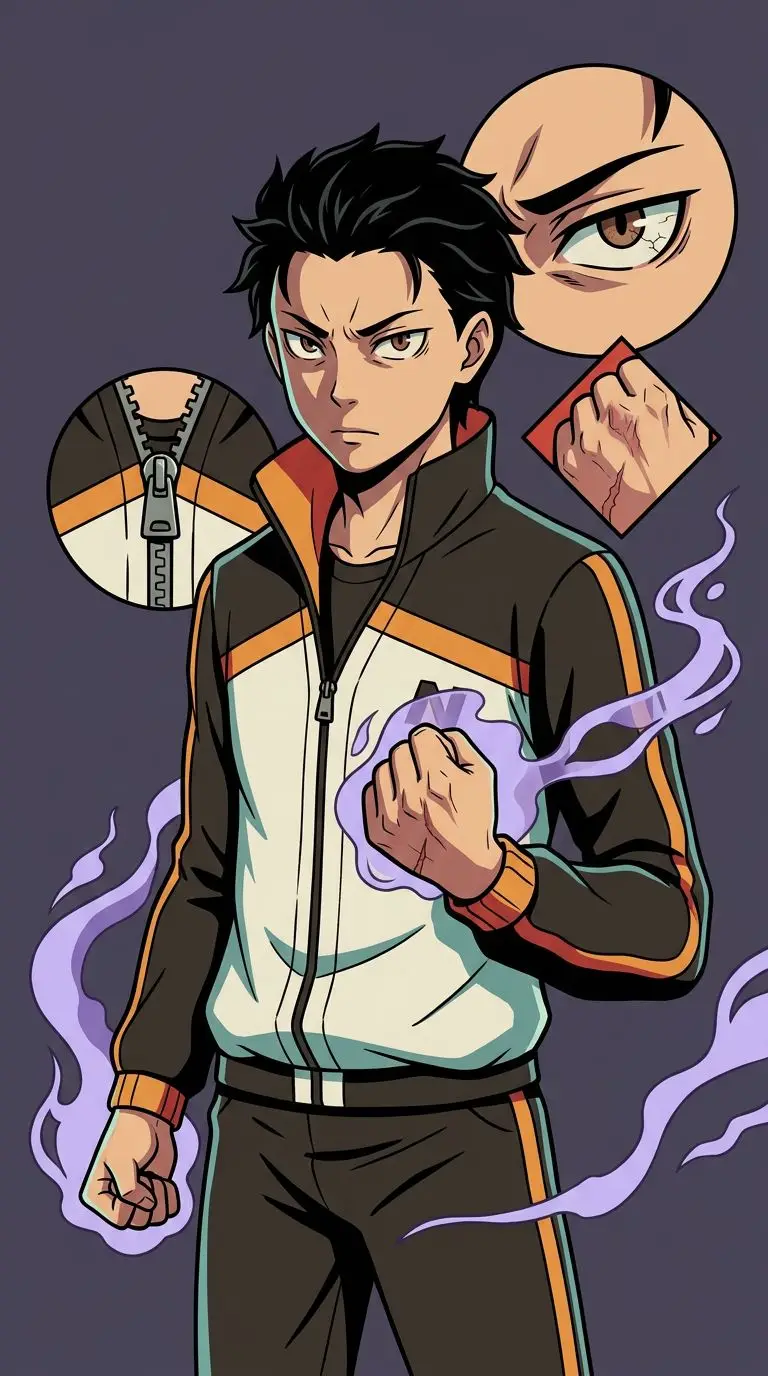 Natsuki Subaru portrait — AI comic character on TabStory