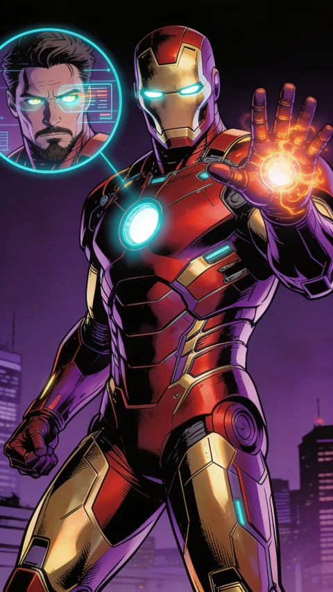 Iron Man / Tony Stark — related AI comic character