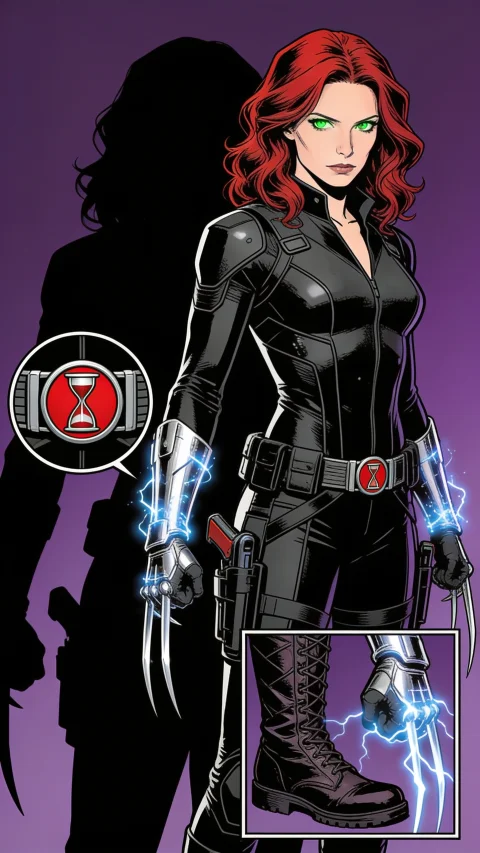 Black Widow / Natasha Romanoff — AI comic character