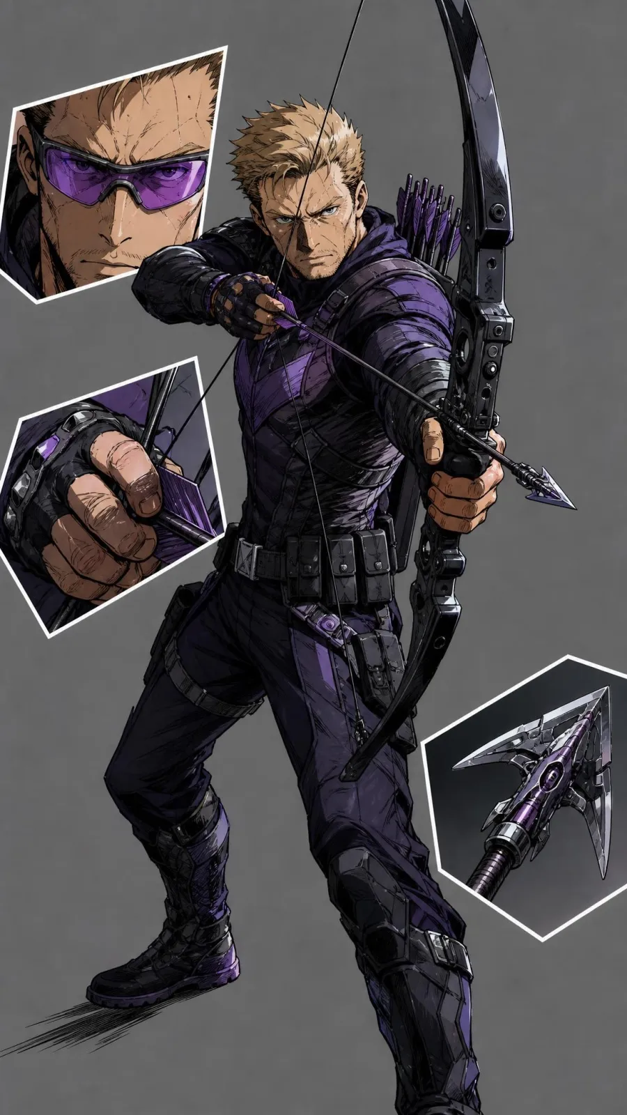 Hawkeye / Clint Barton portrait — AI comic character on TabStory