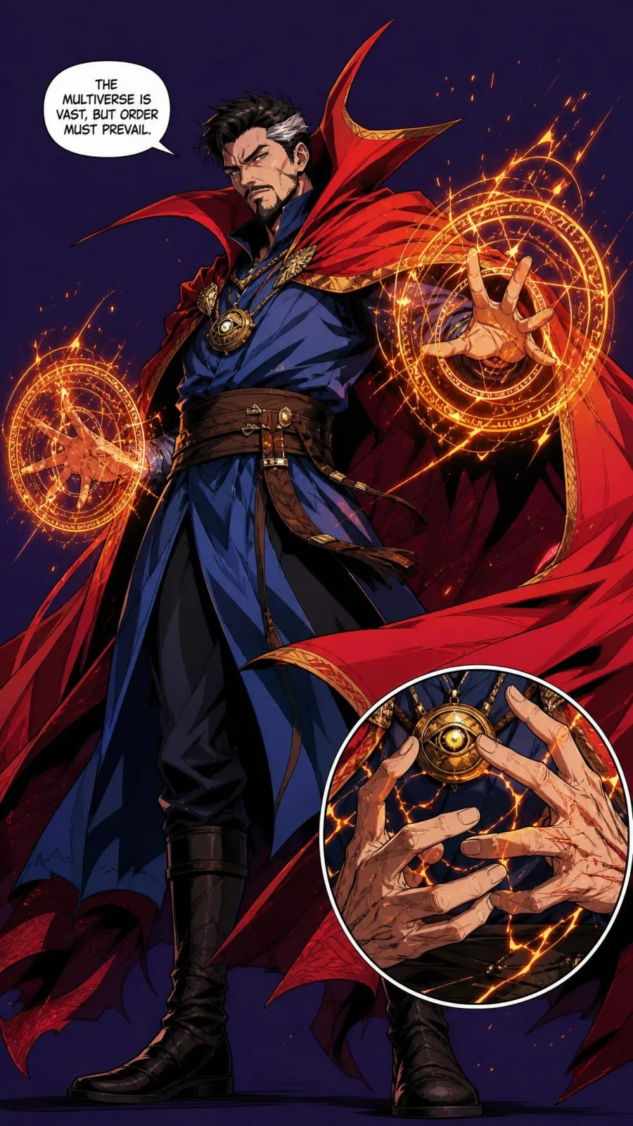 Doctor Strange / Stephen Strange portrait — AI comic character on TabStory