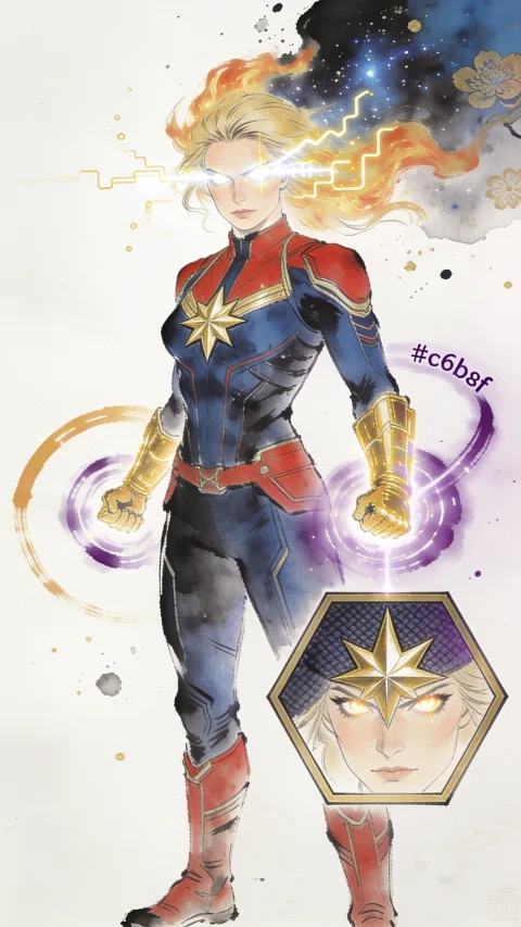 Captain Marvel / Carol Danvers — AI comic character