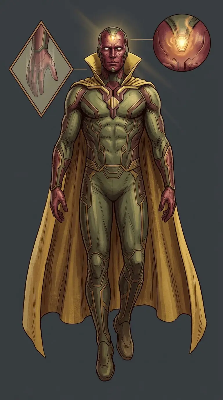 Vision portrait — AI comic character on TabStory