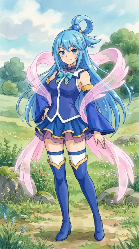 Aqua — AI comic character