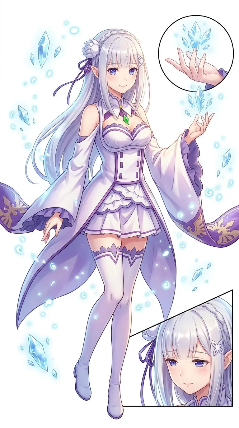 エミリア portrait — AI comic character on TabStory