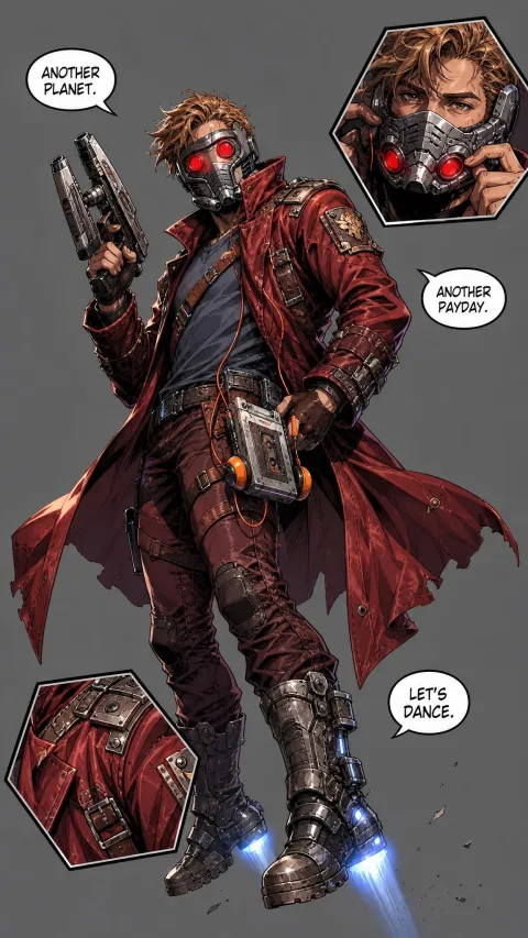 Star-Lord / Peter Quill — AI comic character