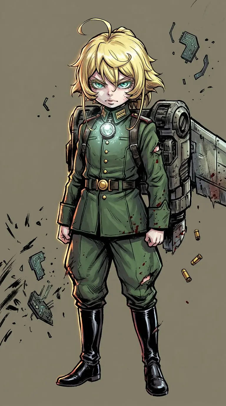 ターニャ・デグレチャフ portrait — AI comic character on TabStory