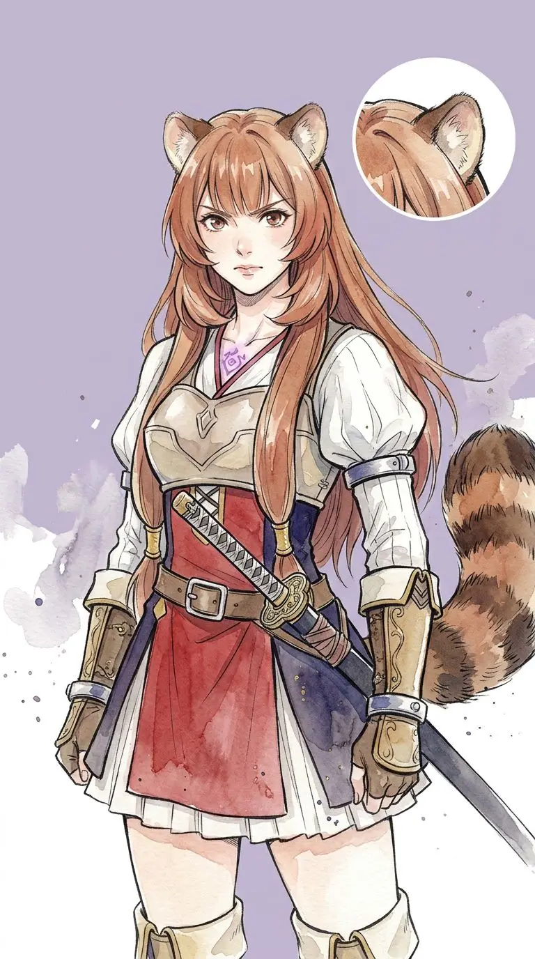 Raphtalia portrait — AI comic character on TabStory