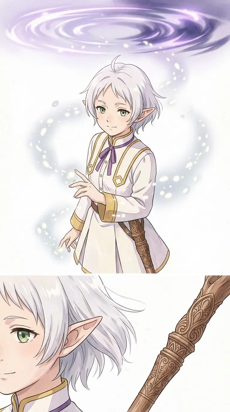 シルフィエット portrait — AI comic character on TabStory