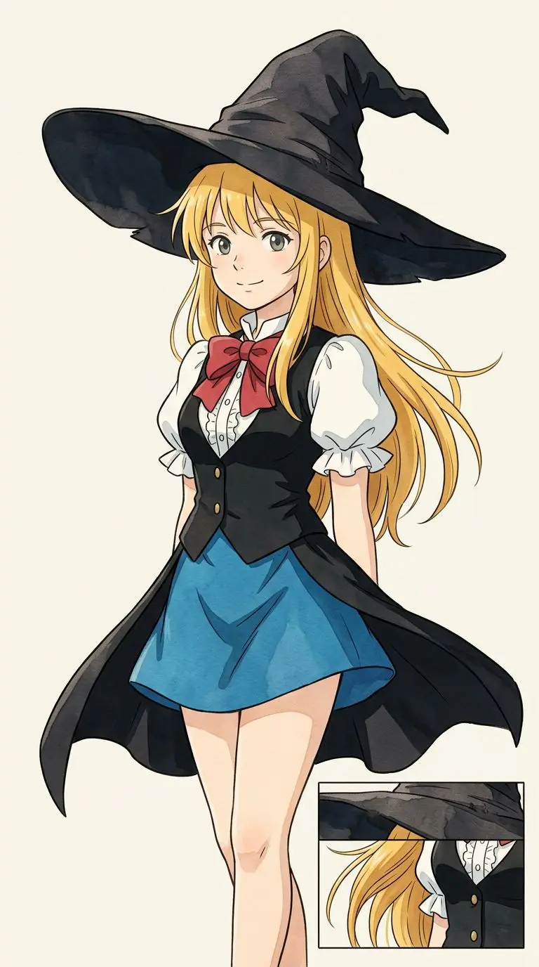 アズサ・アイザワ portrait — AI comic character on TabStory