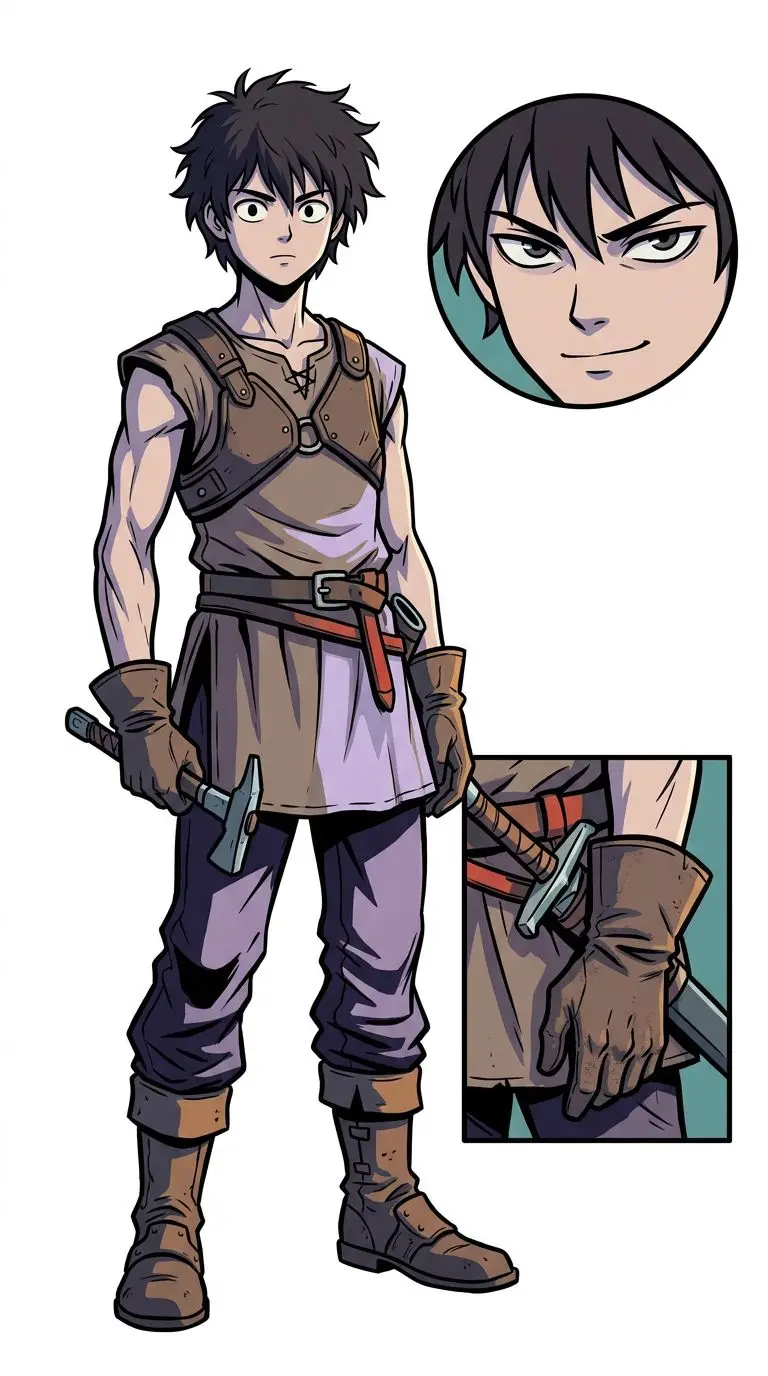 Yusuke Yotsuya portrait — AI comic character on TabStory