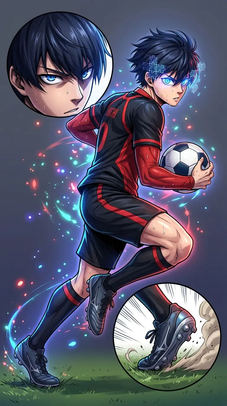 潔世一 portrait — AI comic character on TabStory