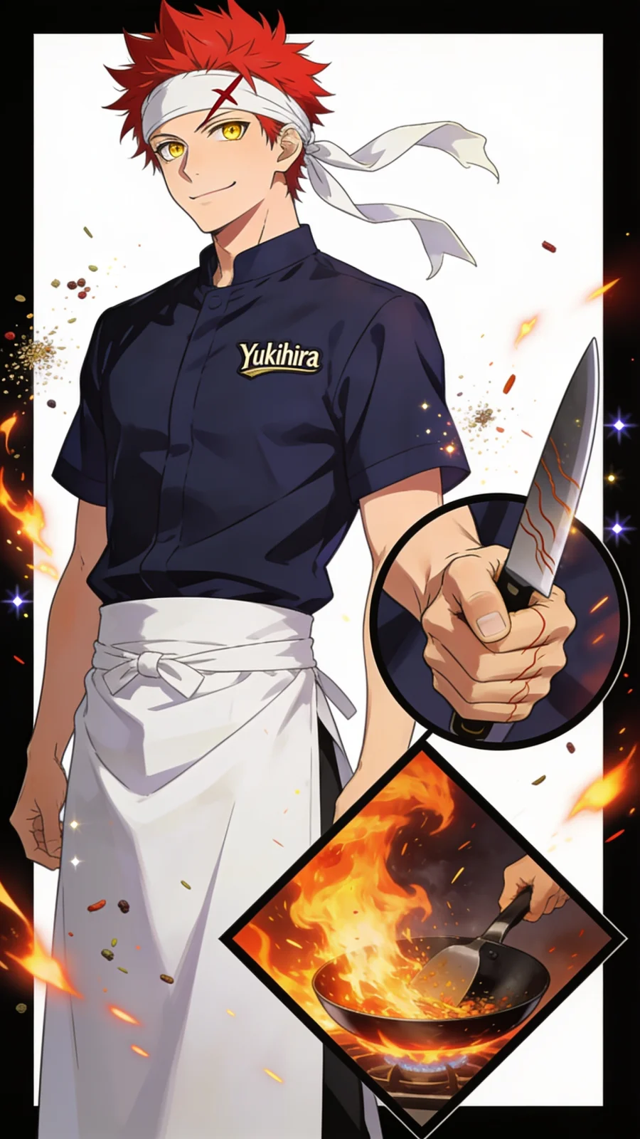 幸平創真 portrait — AI comic character on TabStory