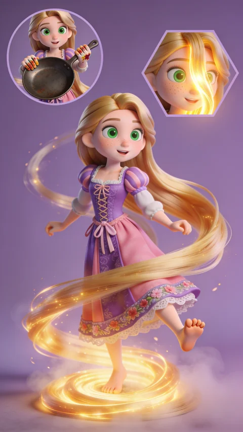 Rapunzel — AI comic character
