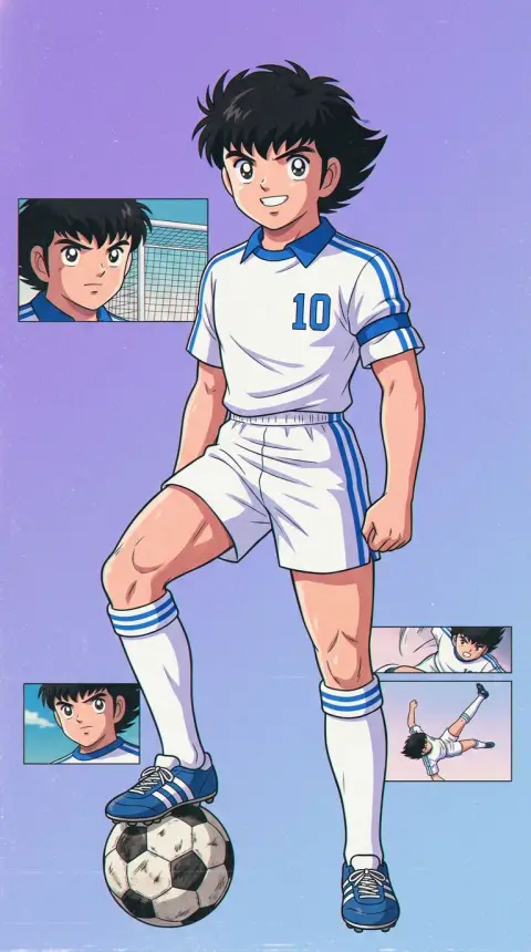大空翼 — related AI comic character