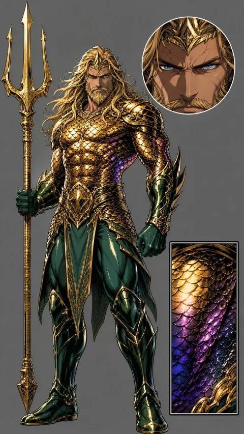 Aquaman / Arthur Curry — AI comic character
