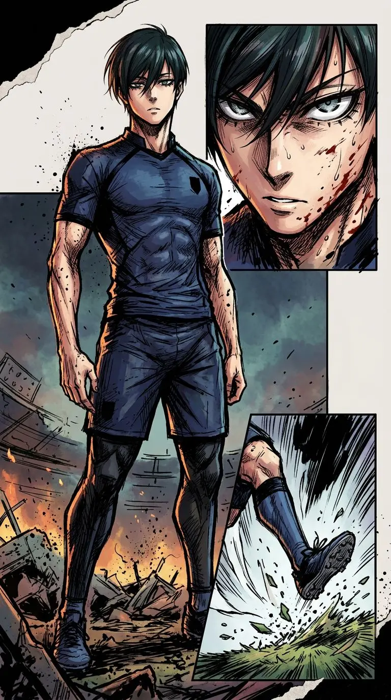 糸師凛 portrait — AI comic character on TabStory