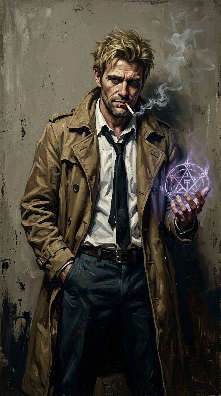 John Constantine portrait — AI comic character on TabStory