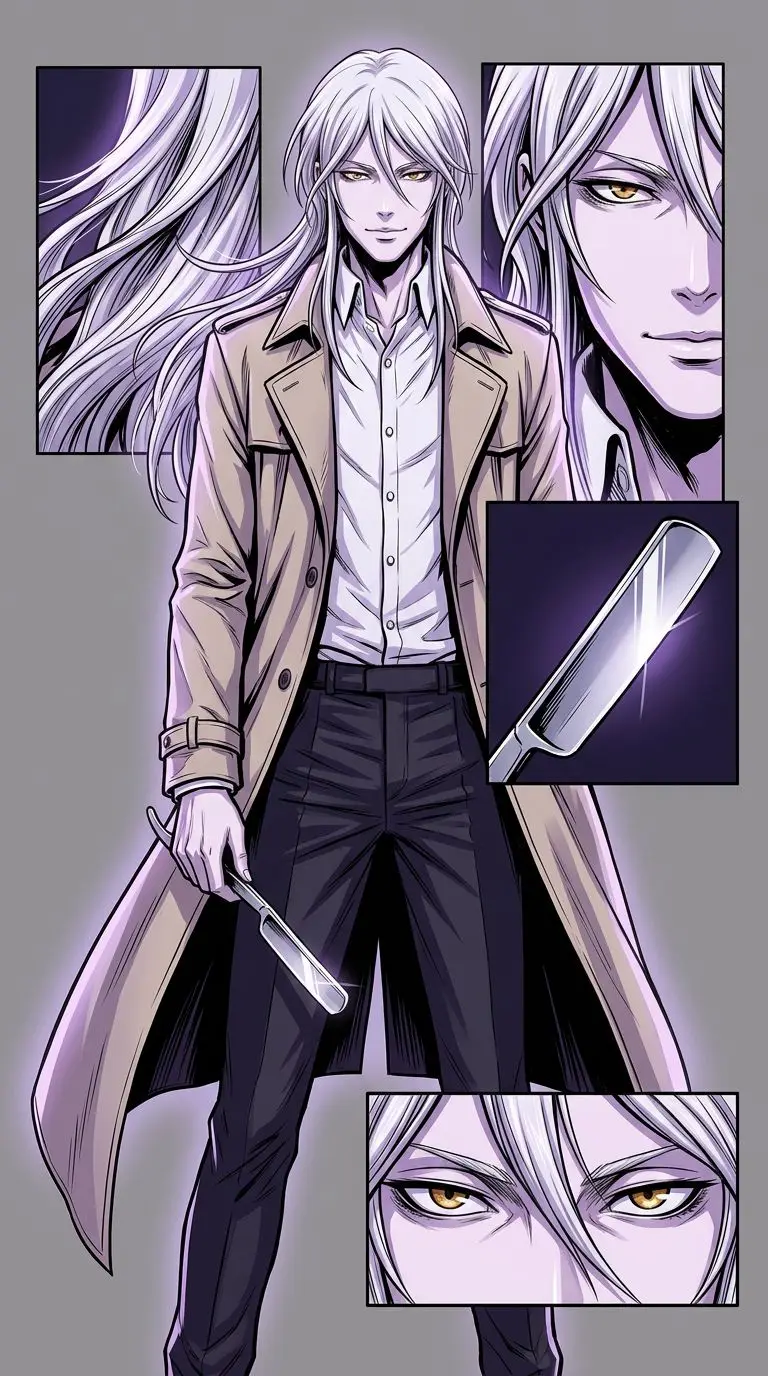 Shogo Makishima portrait — AI comic character on TabStory