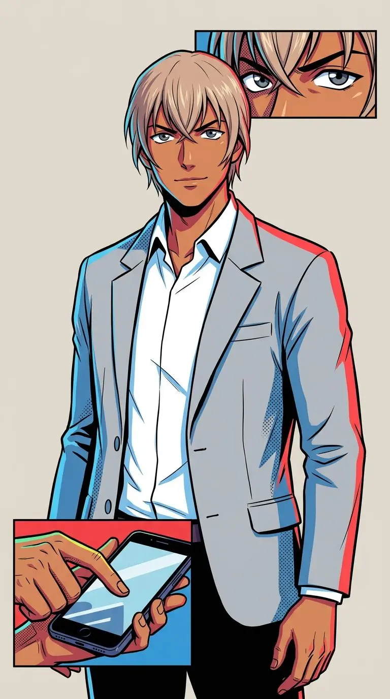 安室透 portrait — AI comic character on TabStory