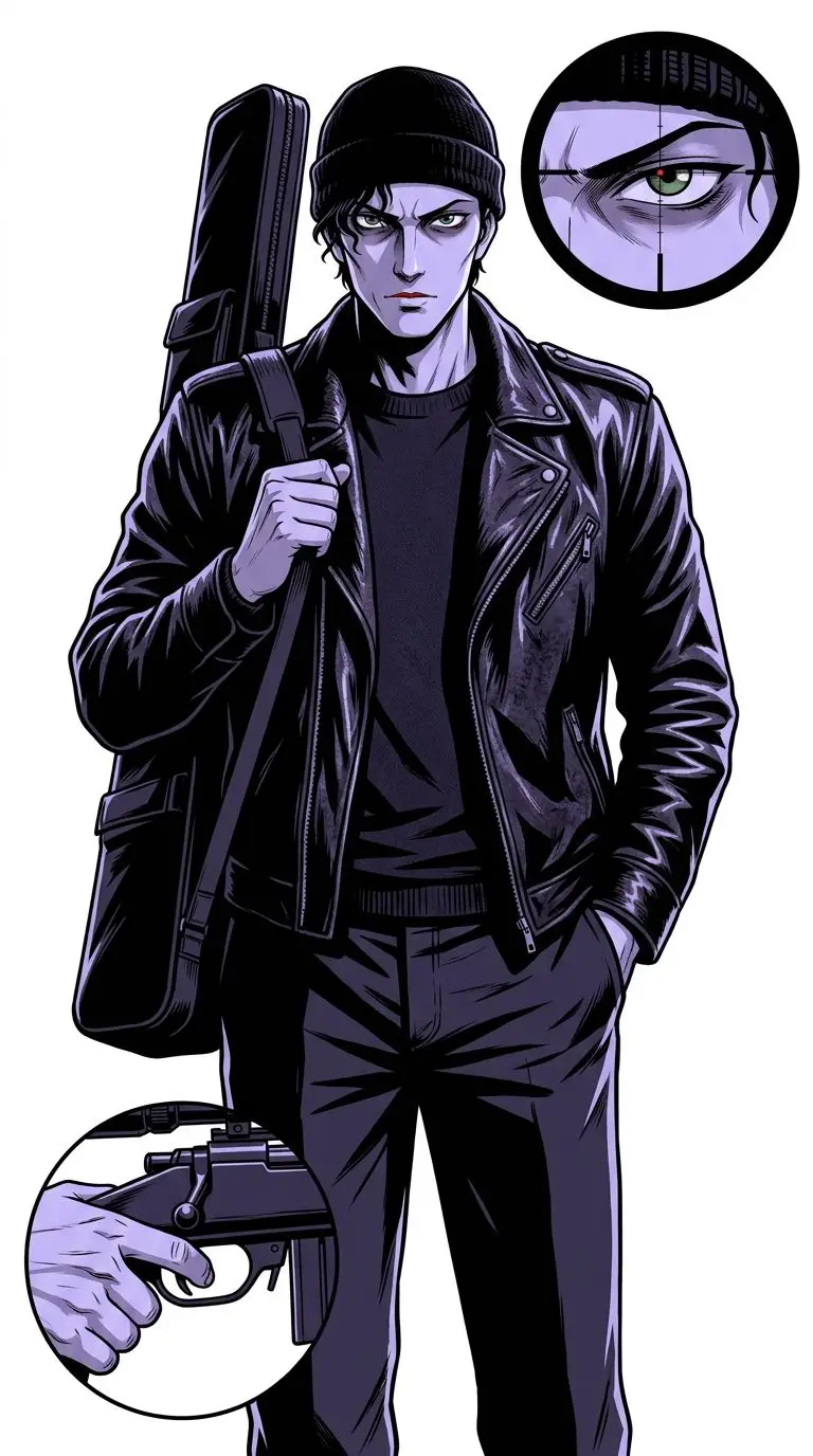 赤井秀一 portrait — AI comic character on TabStory