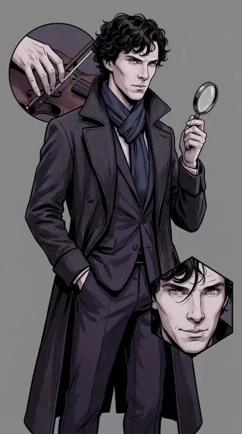 Sherlock Holmes — AI comic character