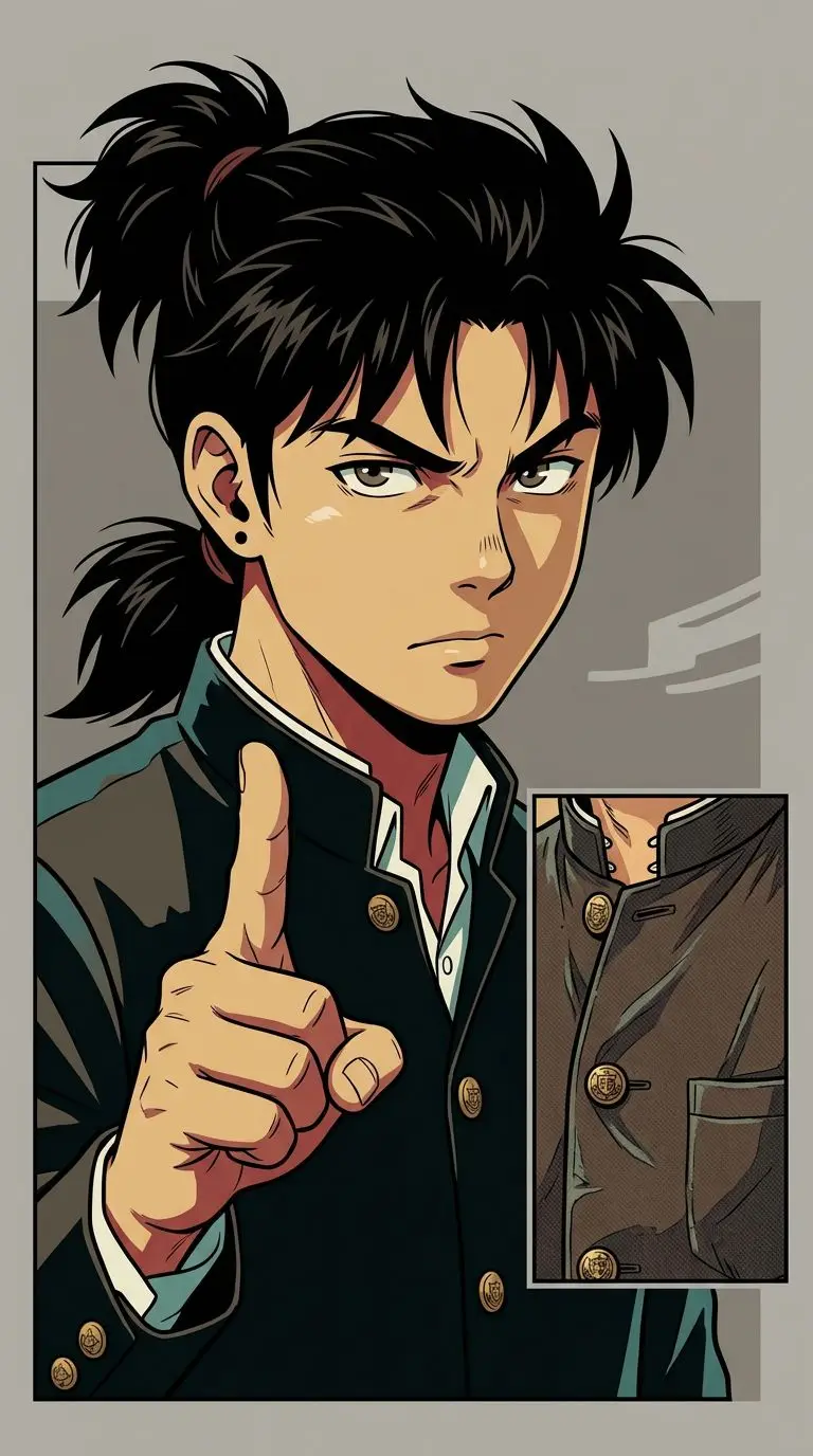 金田一一 portrait — AI comic character on TabStory