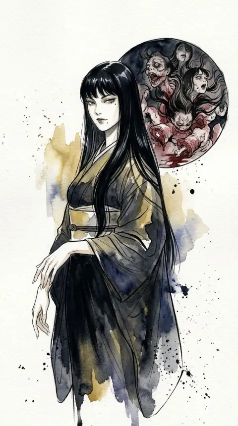 川上富江 — related AI comic character