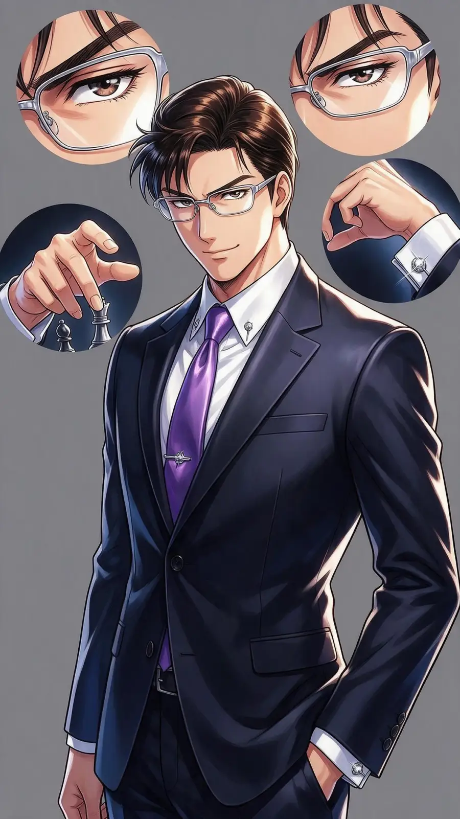 明智健悟 portrait — AI comic character on TabStory