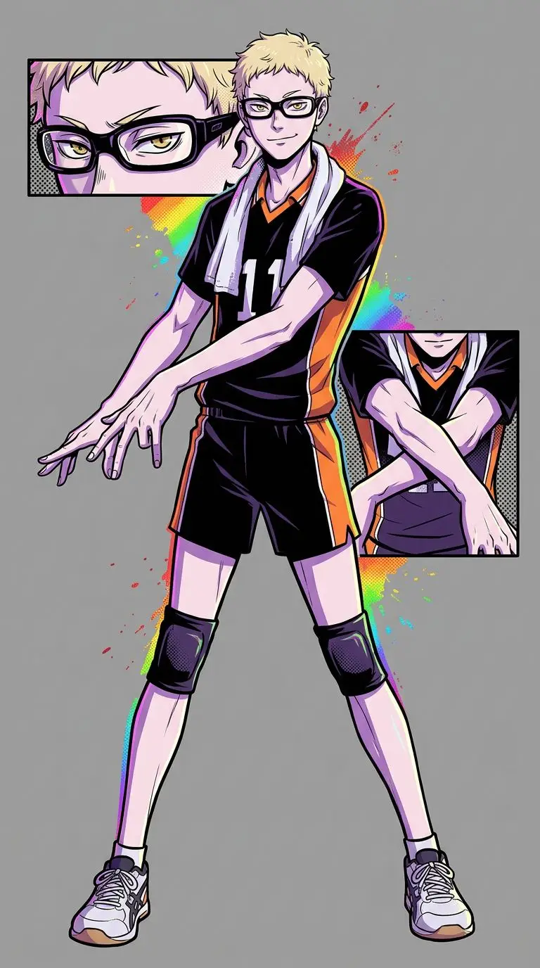 Kei Tsukishima portrait — AI comic character on TabStory