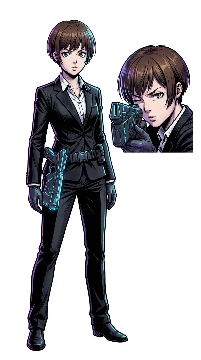 常守朱 portrait — AI comic character on TabStory