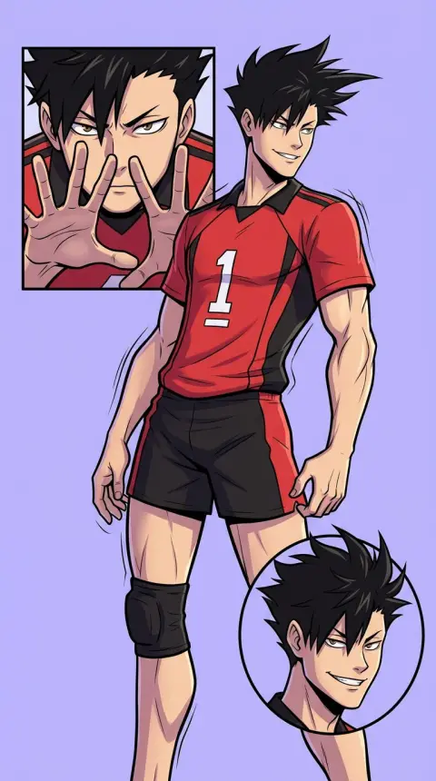 Kuroo Tetsuro — related AI comic character
